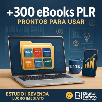 📚 +300 Books PLR Para Revenda, Estudo ou Negócios Digitais! 💻💡