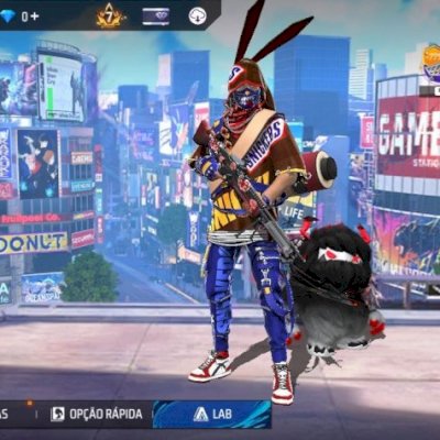 CONTA FREE FIRE NIVEL NÍVEL 69 COM BASTANTE CONJUNTOS E EMOTES E ANTIGA