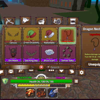 VENDO DRAGON NECKLACE KING LEGACY