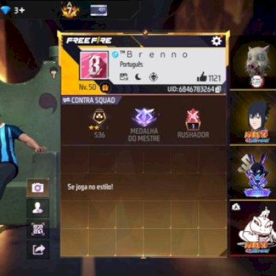 Conta parada lv 50 prime 7 tem angelical amarela