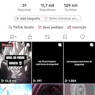 Conta +10k tiktok