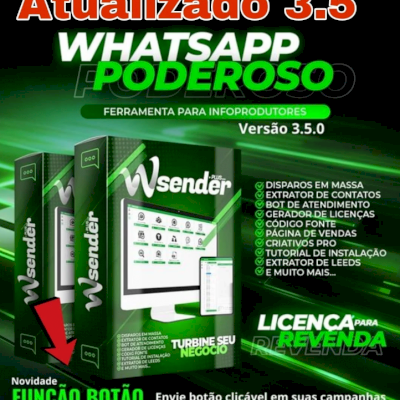 PROMOÇÃO WA Sender 3.5 + Gerador + Bonus 2024