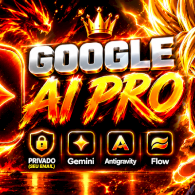 Gemini Pro 18 MESES + 5Tb Armazenamento + 1K Créditos Flow + Google One
