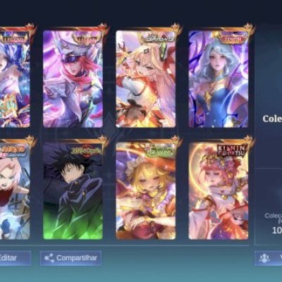 ☔Mobile Legends 427 Skins. Muitas Skins Raras