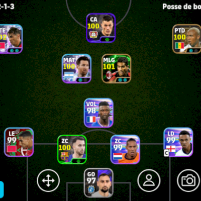 CONTA EFOOTBALL FORÇA 3065 2 ICONS E 2 SHOWTIME BRABOS