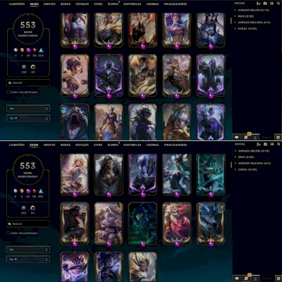 Conta League Of Legends Desde 2009 - Skins Raras -Unico Dono