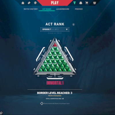 Conta Ascendente (EX-Imortal) com Vandal Sublime