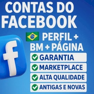 CONTA FACEBOOK ANTIGA - PERFIL + BM + PAGINA - ADS OU MARKETPLACE