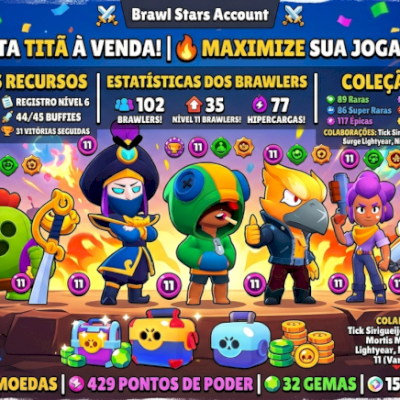 Conta máxima Brawl Stars
