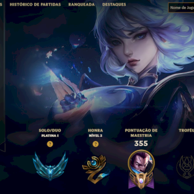 NFA   ⏰CONTA PLAT 1 64%WR 54 SKINS 91 CAMPEÕES 10 CROMAS⏰