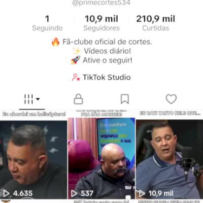 Vendo conta do TikTok