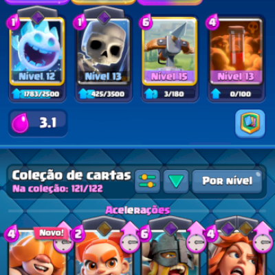 CONTA - 9 ANOS - +1 milhão de gold - +7k - falta uma carta