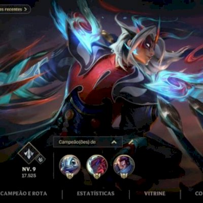 CONTA DE WILD RIFT COM 76 SKINS, 7 LENDÁRIAS E RARAS!