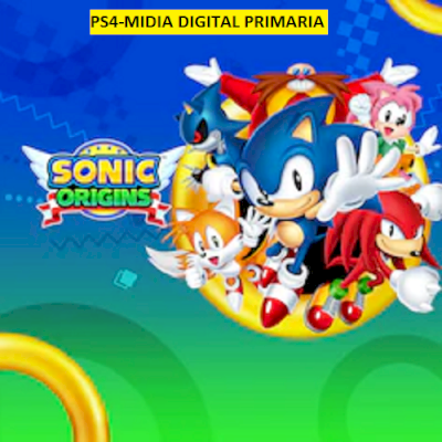 DE PS4 Sonic Origins PS4 EM MIDIA DIGITAL PRIMARIA