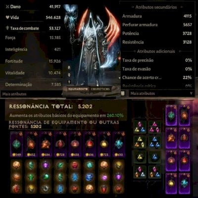 Continha de diablo 5200 de ressonância full acesso e plataforma