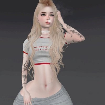Conta feminina imvu loira/gótica