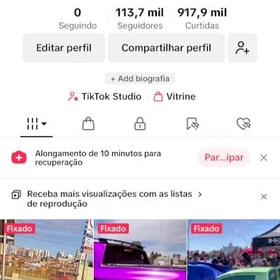Conta TikTok de 113K