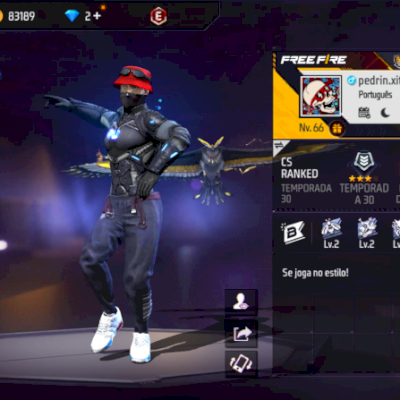 Conta Level 66 FREE FIRE