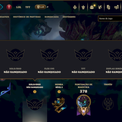 Unranked com TODOS os Champs e 112 Skins ( SUP / JG )