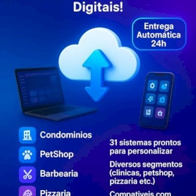 💻Pacotão Completo com +30 Sistemas em PHP + MySQL Totalmente Editáveis 🚀