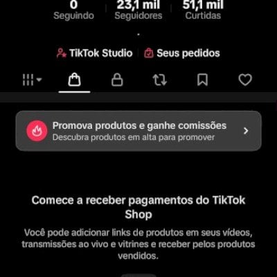 TIKTOK SHOP - 23K SEGUIDORES + DE 500k DE VIEWS!⚠️VEJA A DESCRIÇÃO PARA DÚVIDAS!