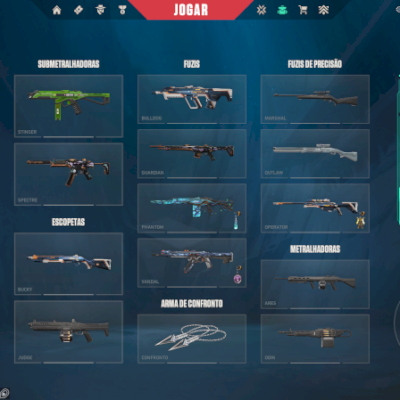 🔥CONTA VALORANT COMPLETA – TODOS AGENTES + SKINS TOP🔥