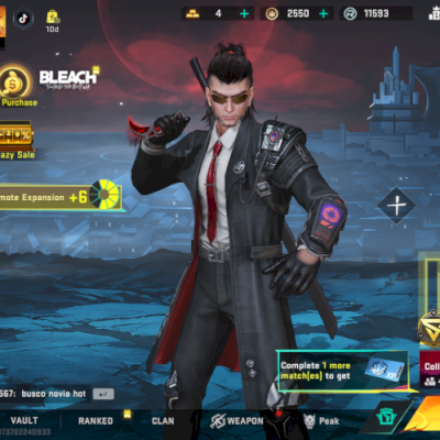 CONTA DE BLOOD STRIKE COM KARAMBIT VERMELHA, AGENTE ZER E VARIAS OUTRAS SKINS