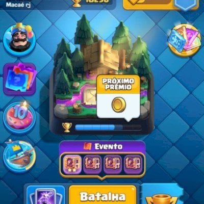 Conta de Clash Royale 10296 Troféus, varias evoluções e cavaleiro Herói