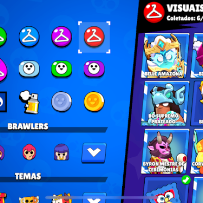 Conta Brawl 1x Master 93 brawlers + Cont clash royale 7k troféus 9 anos de jogo