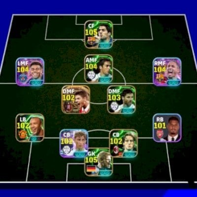 Efootball mobile contas