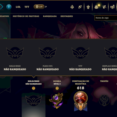 Unranked com TODOS os Champs e 166 Skins ( JG / ADC / ADC )