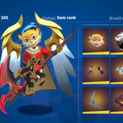 Conta de super sus com skin mítica passe comprado!