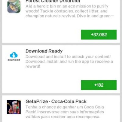 Conta com várias coisas