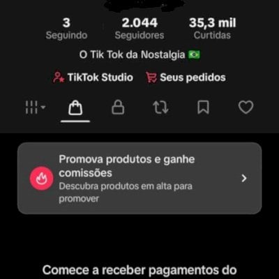 VENDO CONTA DO TIK TOK COM 2K COM SHOP ATIVO SEM DOCUMENTO