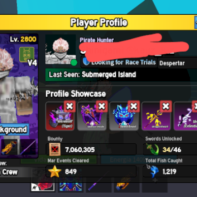 9M de bounty + dark Blade e WEREWOLF no inventário!!!!!!