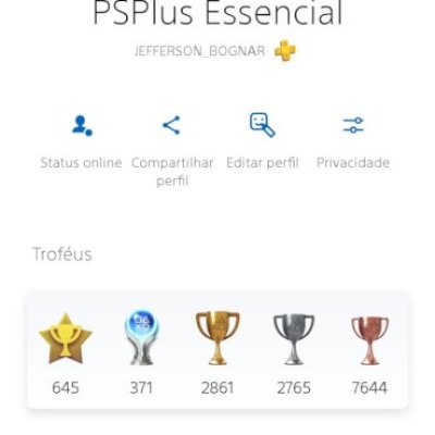 Conta PLAYSTATION 4/5