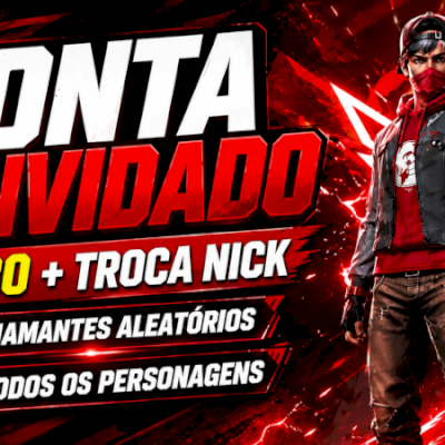 CONTA FREE FIRE LEVEL 30 + TROCA NICK (MAIS VENDIDO)