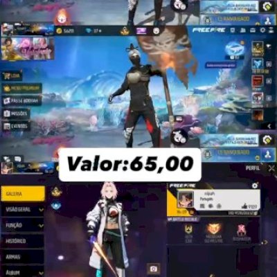 Conta free fire raríssima barato