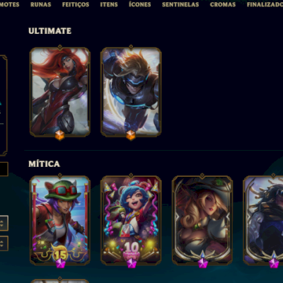 CONTA LOL COM 359 SKINS LVL546