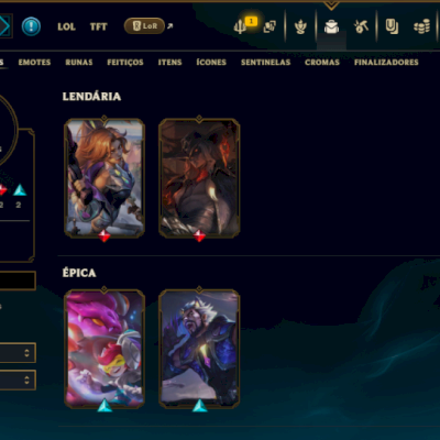 Conta Diamante 1 com 45 Champs e 9 Skins