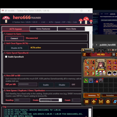 Taskbar hero 1.00.11 hack cheat trainer - Outros