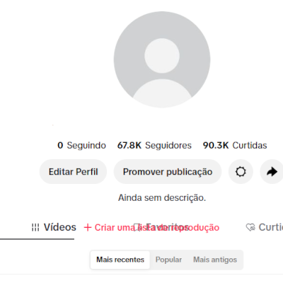 CONTA TIK TOK 67,8K SEG E 90,3K DE CURT (SHOP ATIVO) (VITRINE DAQUI A 30 DIAS)