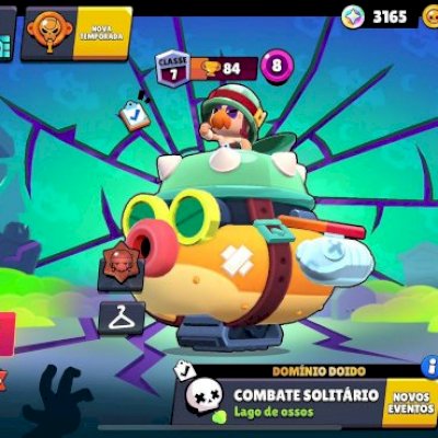 uma conta muito boa com mais de 19k de troféus!!! 44 brawlers