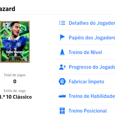 Conta Efootball com Eden Hazard 106