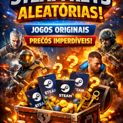 🔥 SURPRESA GAMER! STEAM KEYS ALEATÓRIAS POR PREÇO INSANO!