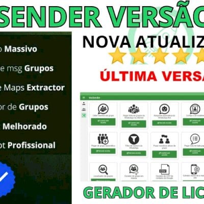 Wa Sender Versão 3.4 + Gerador de Licença- 🟢online