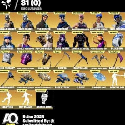 CONTA OG RARA FORTINITE S2,S3 EM DIANTE MUITA SKIN DE LOJA E EXCLUSIVAS RARAS