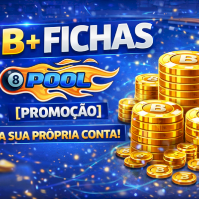 1B+ FICHAS 8 BALL POOL [PROMOÇÃO] - NA SUA PROPRIA CONTA!