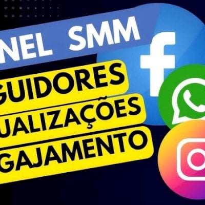Painel Seguidores, visualização e curtidas