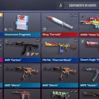 CONTA STANDOFF 2 COM FACA STING CORRODE + AWM HOHEI TAISHO SKINS RARAS